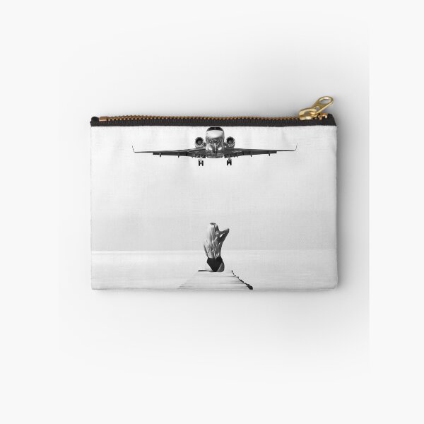 Item preview, Steady As She Goes 3; aircraft coming in for an island landing black and white photography- photographs designed and sold by Astrid Arkhangelsky.