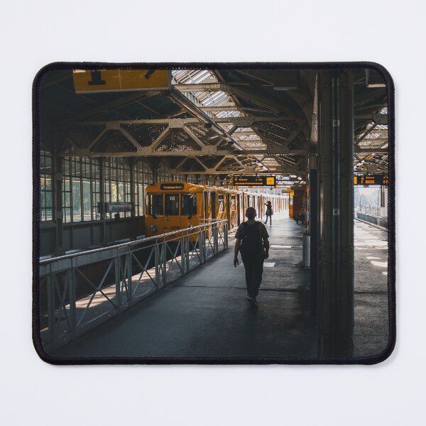 Item preview, Berlin U-Bahn Train at Warschauer Straße Station – Urban Transit Photography designed and sold by Paddyism.
