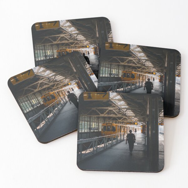 Item preview, Berlin U-Bahn Train at Warschauer Straße Station – Urban Transit Photography designed and sold by Paddyism.