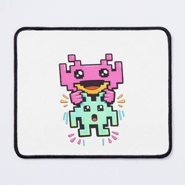Item preview, Playful Pixel Alien Lift Retro Gaming Duo designed and sold by StyliNaN.