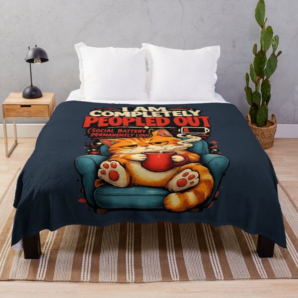 Item preview, I Am Completely Peopled Out Funny Grumpy Cat designed and sold by Stikaro.