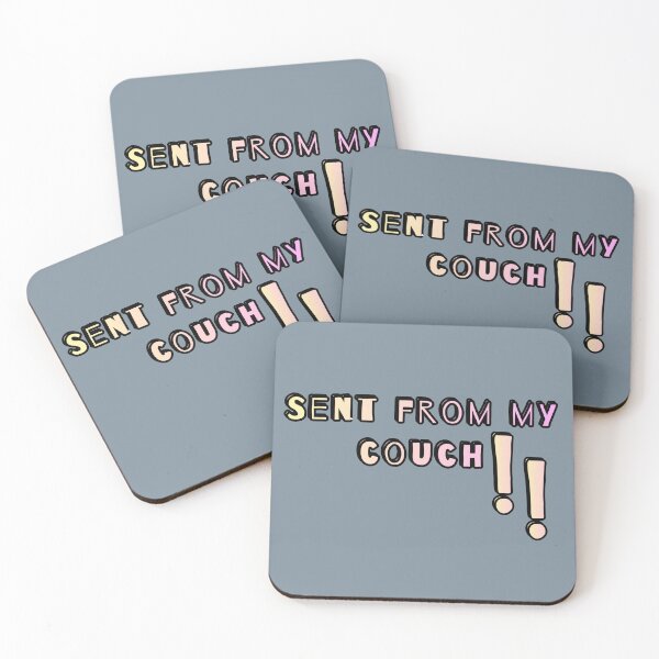 Item preview, Sent from my couch ! pink Corporate Satire Design designed and sold by GlistenStudio.