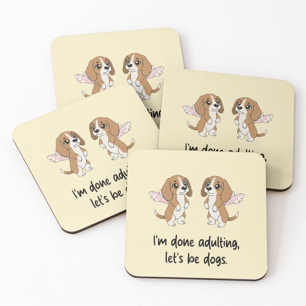 Item preview, Funny Dog I'm Done Adulting Lets Be Dogs Animal Boys Girls Kids designed and sold by FurryHavenPH.