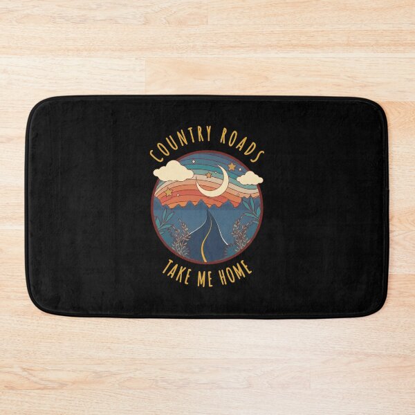 Item preview, Vintage Retro Country Roads Take Me Home Mountain Landscape designed and sold by Shopeon Designs.