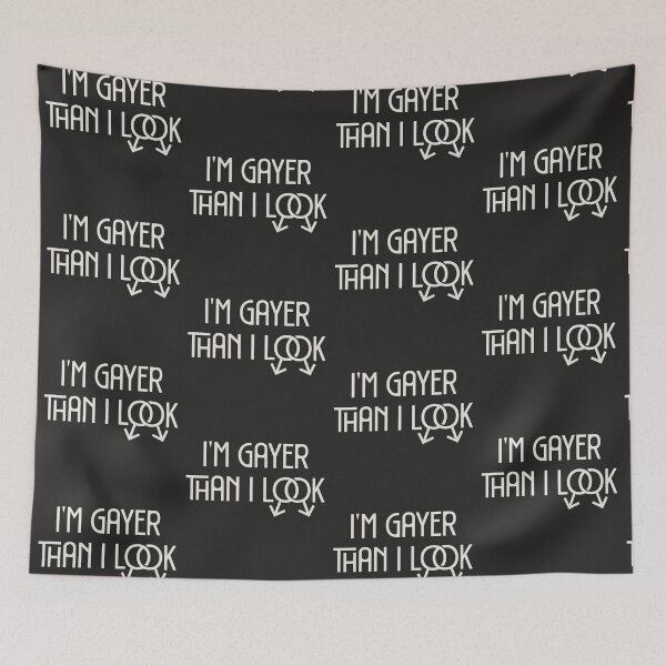 Item preview, White I'm Gayer Than I Look Gay Man  designed and sold by TackyTime.