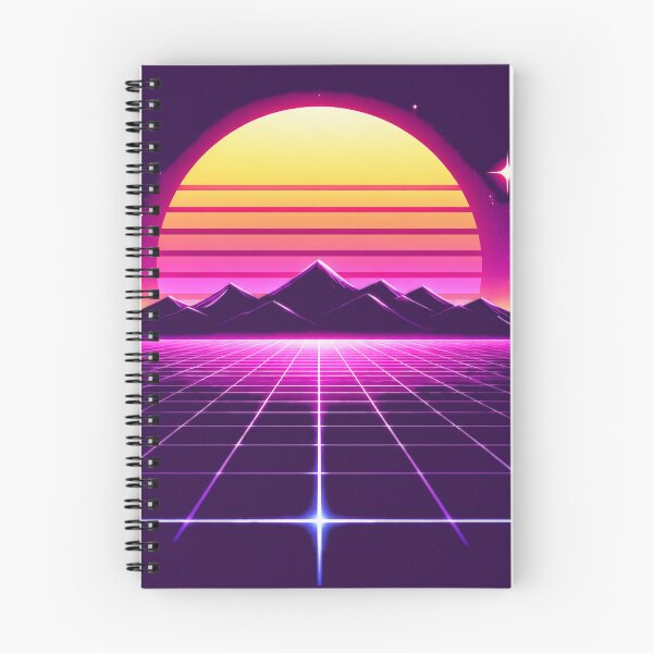 Item preview, Neon Retro Sunset Synthwave Horizo designed and sold by Sadia  Jannat.