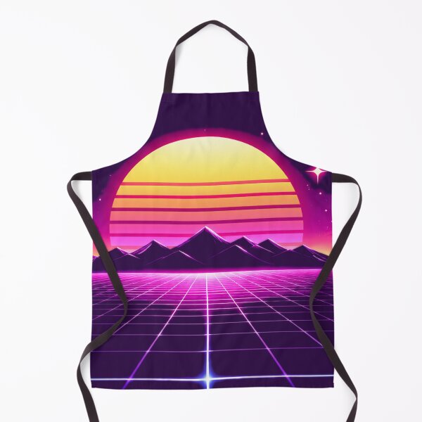 Item preview, Neon Retro Sunset Synthwave Horizo designed and sold by Sadia Jannat.