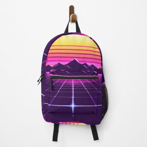 Item preview, Neon Retro Sunset Synthwave Horizo designed and sold by Sadia Jannat.