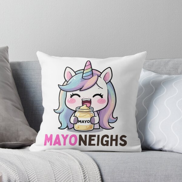 Item preview, MAYONEIGHS - Funny Food Pun Unicorn Year of the Horse 2026 designed and sold by PunTeestic.