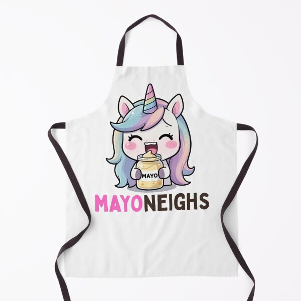 Item preview, MAYONEIGHS - Funny Food Pun Unicorn Year of the Horse 2026 designed and sold by PunTeestic.