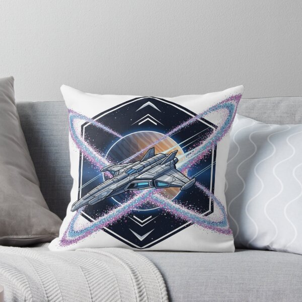 Item preview, Retro Starship Orbit – Geometric Space Sci‑Fi Illustration designed and sold by Dzblack.