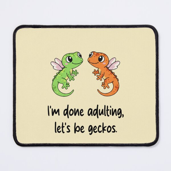 Item preview, Funny Gecko I'm Done Adulting Lets Be Geckos Animal Boys Girls Kids designed and sold by FurryHavenPH.