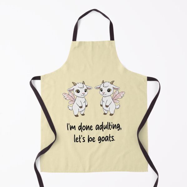 Item preview, Funny Goat I'm Done Adulting Lets Be Goats Animal Boys Girls Kids designed and sold by FurryHavenPH.