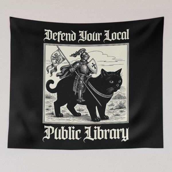 Item preview, Defend Your Local Library, Book Lover Gift, Fantasy Reader Humor designed and sold by DangeRilanman.