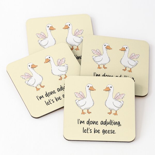 Item preview, Funny Goose I'm Done Adulting Lets Be Geese Animal Boys Girls Kids designed and sold by FurryHavenPH.