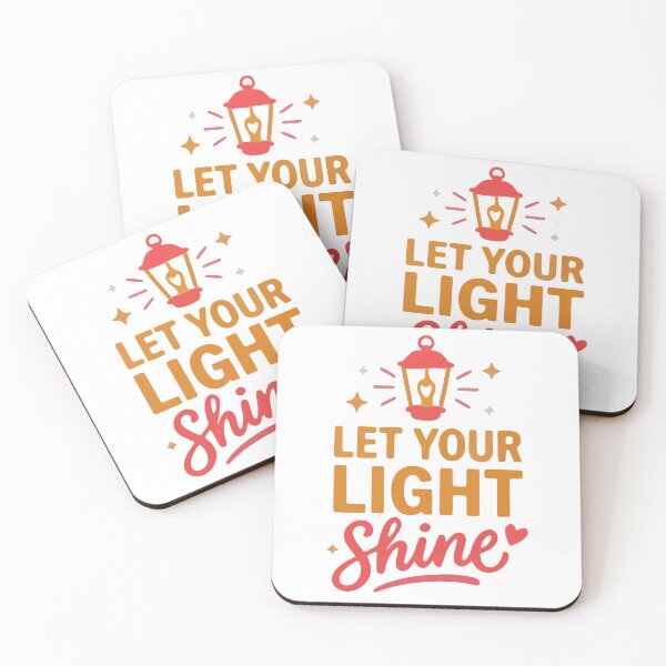 Item preview, Let Your Light Shine Christian – Faith Quote Religious Typography designed and sold by stylishdzign.