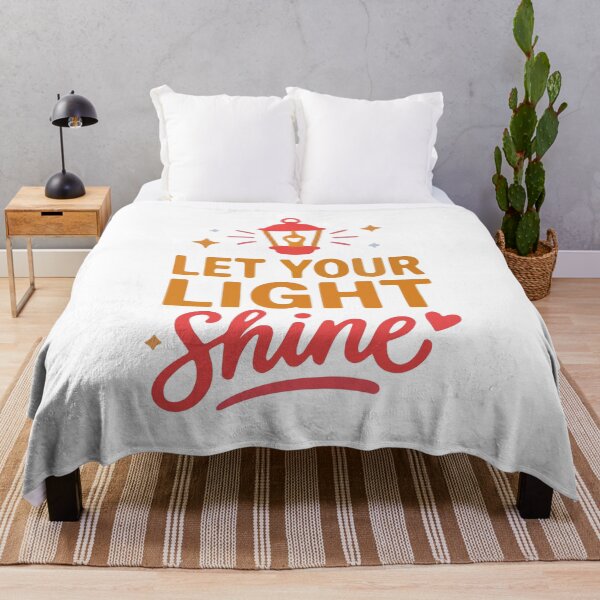 Item preview, Let Your Light Shine Christian – Faith Quote Religious Typography designed and sold by stylishdzign.