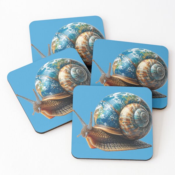Item preview, Snail with a shell textured like the Earth! designed and sold by Alan-David.