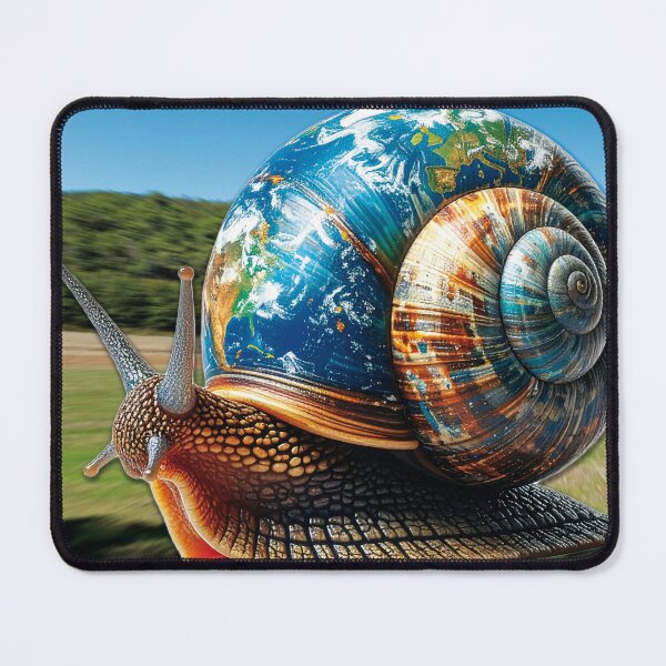 Item preview, Snail with a shell textured like the Earth! designed and sold by Alan-David.