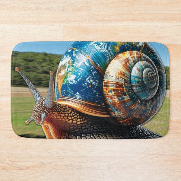Item preview, Snail with a shell textured like the Earth! designed and sold by Alan-David.