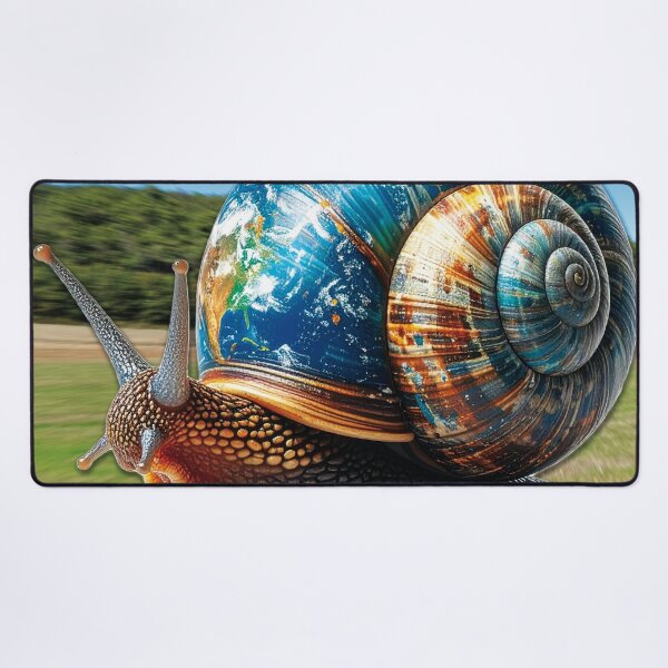 Item preview, Snail with a shell textured like the Earth! designed and sold by Alan-David.