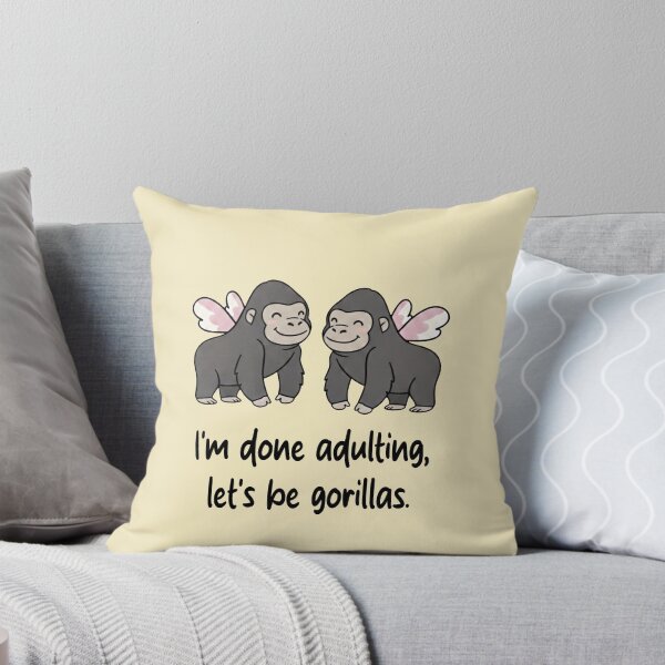 Item preview, Funny Gorilla I'm Done Adulting Lets Be Gorillas Animal Boys Girls Kids designed and sold by FurryHavenPH.