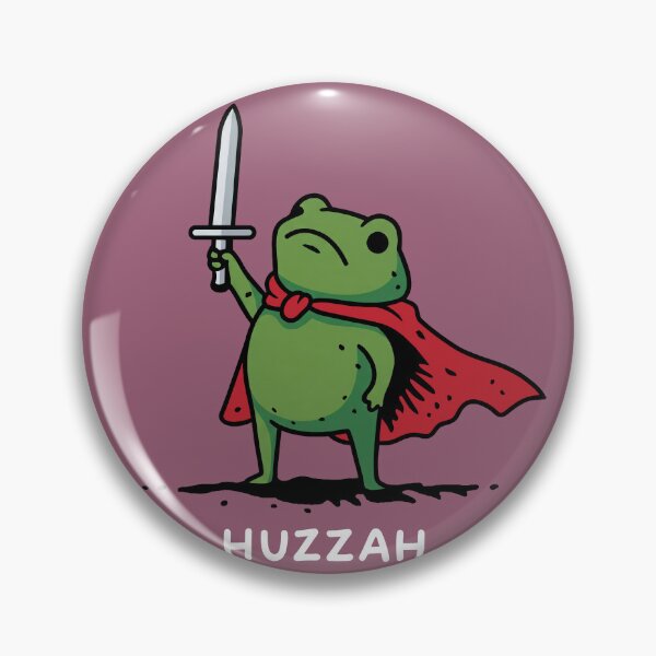 Item preview, Huzzah Frog with Sword ,  Medieval Frog , 1717, Funny DnD designed and sold by MauriLifton.