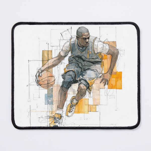 Artikelvorschau, Aquarellskizze eines Straßenbasketballspielers entworfen und verkauft von Banal25.