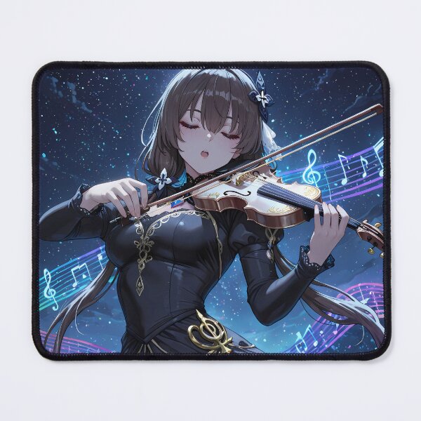 Item preview, MEI a sad violinist Silent Midnight Melody Poster designed and sold by BorgSpareParts.