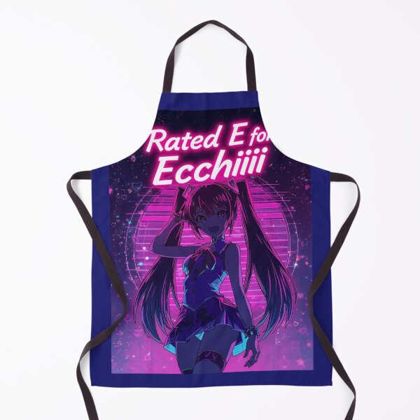 Item preview, Rated E For Ecchiiii Funny Anime Waifu Neon Vaporwave Aesthetic designed and sold by ConfuseLab Alt.