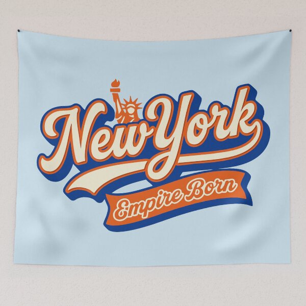 Item preview, New York Empire Born | Retro Vintage Script designed and sold by Cozy-Old-Pub.