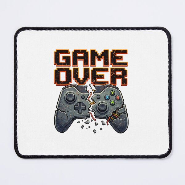 Item preview, Game Over Broken Controller Gaming Design designed and sold by StyliNaN.