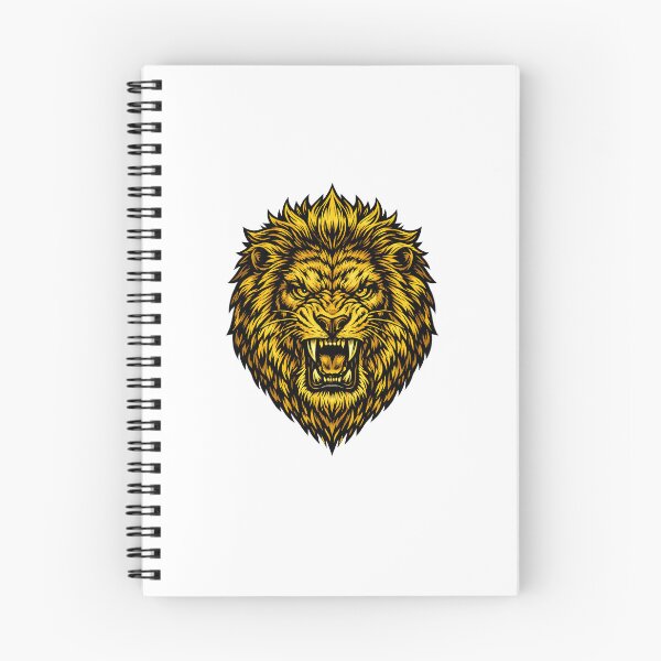 Item preview, Golden Roaring Lion Head – Powerful King Lion Artwork designed and sold by Abujarshaikh1.