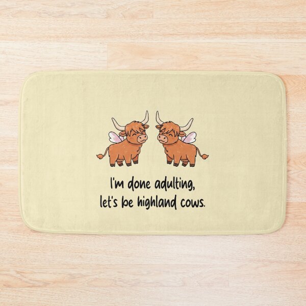 Item preview, Funny Highland Cow I'm Done Adulting Lets Be Highland Cows Animal Boys Girls Kids designed and sold by FurryHavenPH.
