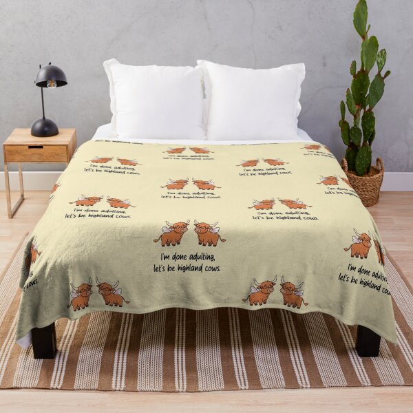 Item preview, Funny Highland Cow I'm Done Adulting Lets Be Highland Cows Animal Boys Girls Kids designed and sold by FurryHavenPH.