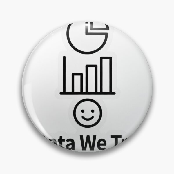 Item preview, In Data We Trust – Data Analyst Minimalist Sticker designed and sold by ZYNORAworld.