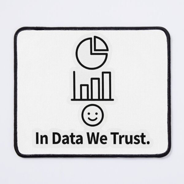 Item preview, In Data We Trust – Data Analyst Minimalist Sticker designed and sold by ZYNORAworld.