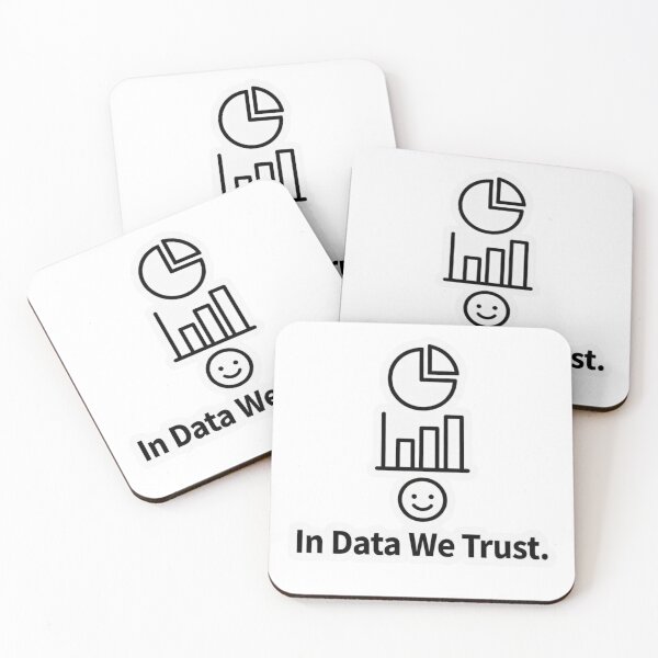 Item preview, In Data We Trust – Data Analyst Minimalist Sticker designed and sold by ZYNORAworld.