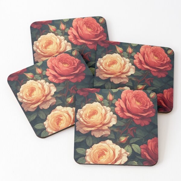 Item preview, Amber & Crimson: Vintage Rose Thicket designed and sold by Jimakmo.