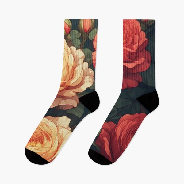 Item preview, Amber & Crimson: Vintage Rose Thicket designed and sold by Jimakmo.