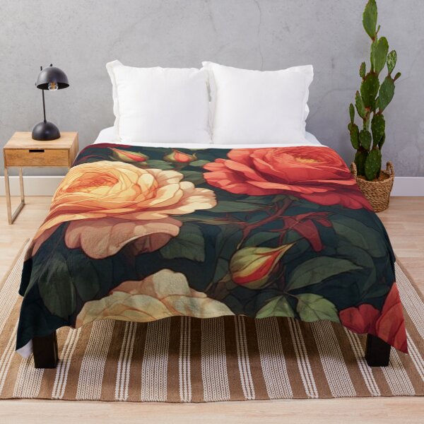 Item preview, Amber & Crimson: Vintage Rose Thicket designed and sold by Jimakmo.