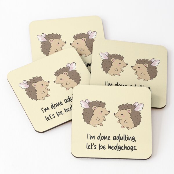 Item preview, Funny Hedgehog I'm Done Adulting Lets Be Hedgehogs Animal Boys Girls Kids designed and sold by FurryHavenPH.