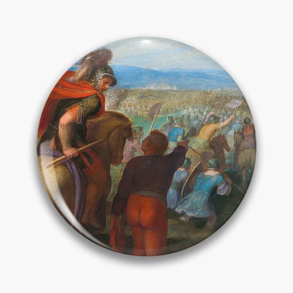 Item preview, Roman Army Defeat by Batavian Treachery Classical Battle Painting designed and sold by TheSoulOfArt.