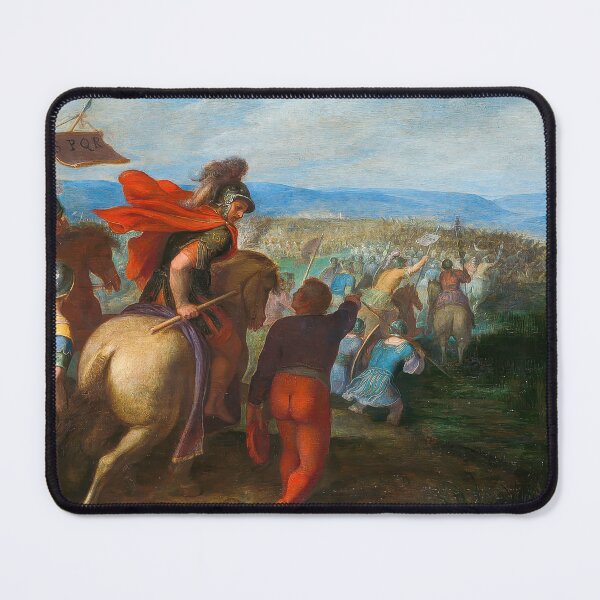 Item preview, Roman Army Defeat by Batavian Treachery Classical Battle Painting designed and sold by TheSoulOfArt.