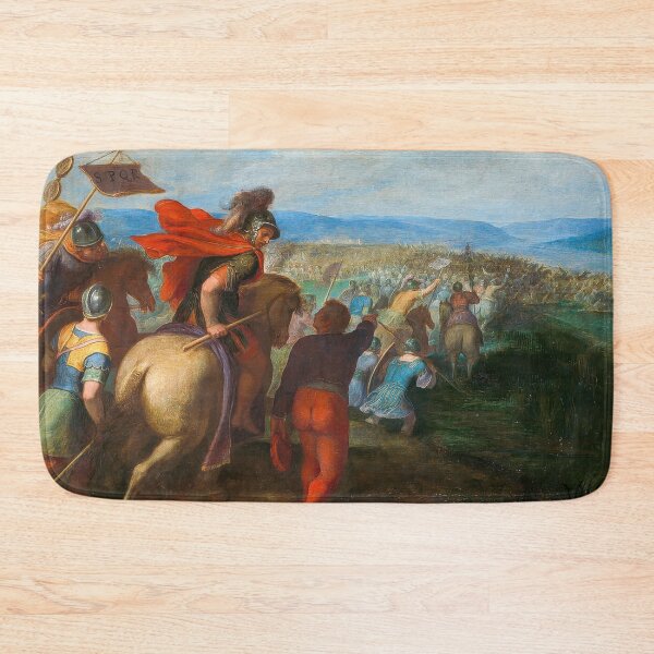 Item preview, Roman Army Defeat by Batavian Treachery Classical Battle Painting designed and sold by TheSoulOfArt.
