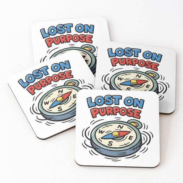 Item preview, Lost on Purpose Compass designed and sold by SnappyPNG.