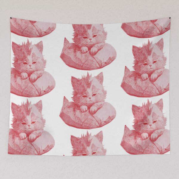 Item preview, Cartoon Kitten Sleeping Peacefully designed and sold by kinpirks.