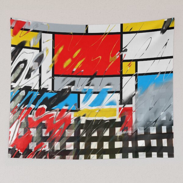 Item preview, Geometric Grunge Collage Checker Pattern designed and sold by Prawny.
