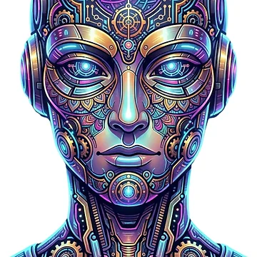 Artwork thumbnail, Robot face. by PP&RAINBOW SHOP