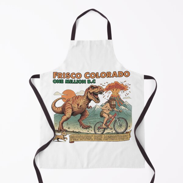 Item preview, Frisco Colorado One Million B.C. T-Rex and Caveman Bike  designed and sold by TeeARTHY.
